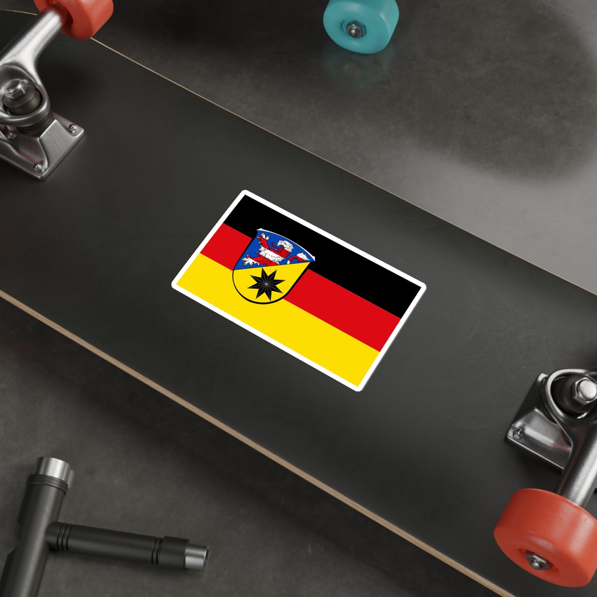 Flag of Waldeck Frankenberg Germany STICKER Vinyl Die-Cut Decal-The Sticker Space