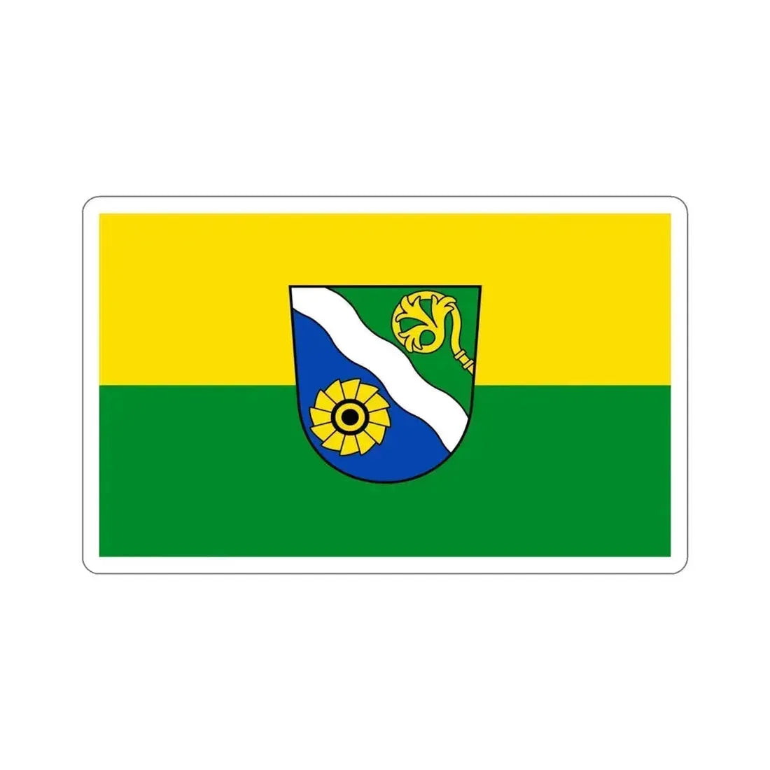 Flag of Waldshut Germany STICKER Vinyl Die-Cut Decal 5 Inch - The Sticker Space