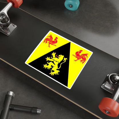 Flag of Walloon Brabant Belgium STICKER Vinyl Die-Cut Decal-The Sticker Space