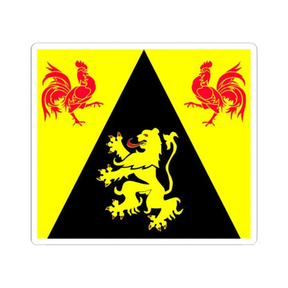Flag of Walloon Brabant Belgium - STICKER Vinyl Kiss-Cut Decal - The Sticker Space