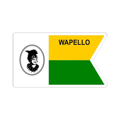 Flag of Wapello County Iowa Sesquicentennial (United States) STICKER Vinyl Kiss-Cut Decal 3 Inch White - The Sticker Space