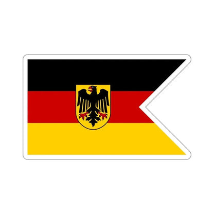 Flag of War ensign and jack Seekriegsflagge und Gösch of the German Navy Germany STICKER Vinyl Die-Cut Decal 6 Inch - The Sticker Space