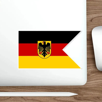 Flag of War ensign and jack Seekriegsflagge und Gösch of the German Navy Germany STICKER Vinyl Die-Cut Decal - The Sticker Space