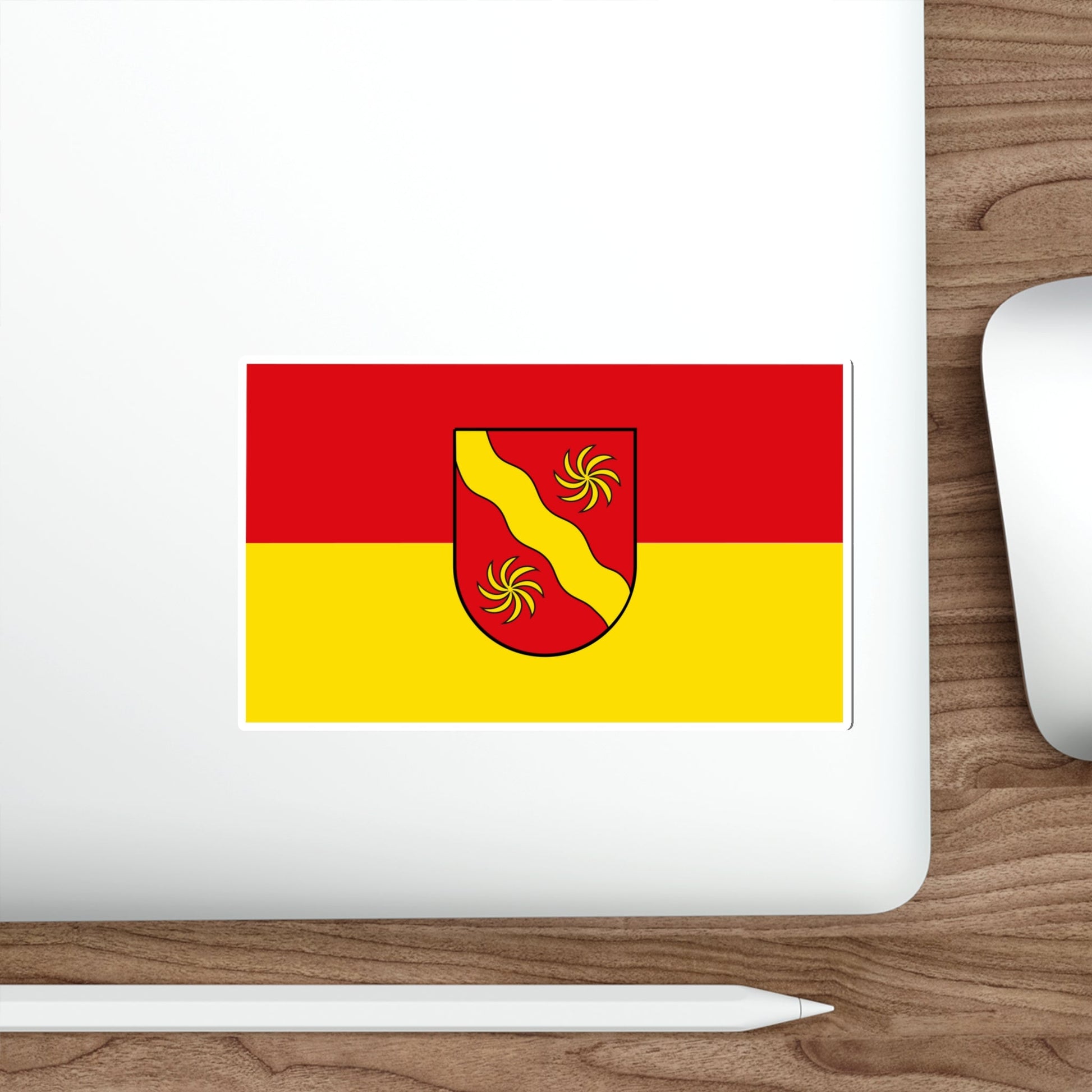 Flag of Warendorf Germany STICKER Vinyl Die-Cut Decal-The Sticker Space