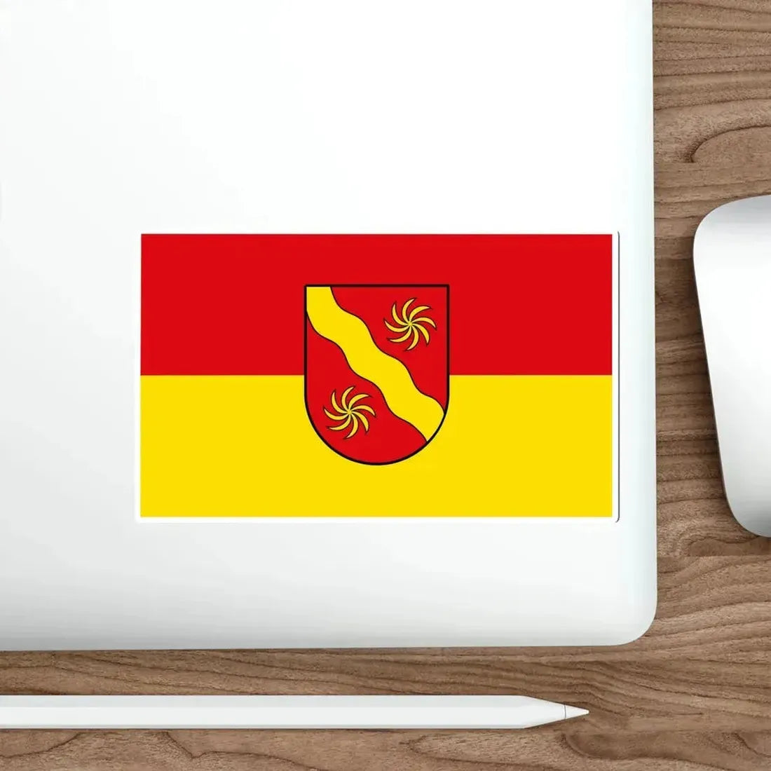 Flag of Warendorf Germany STICKER Vinyl Die-Cut Decal - The Sticker Space