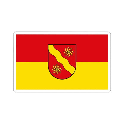 Flag of Warendorf Germany - STICKER Vinyl Kiss-Cut Decal 6 Inch White - The Sticker Space