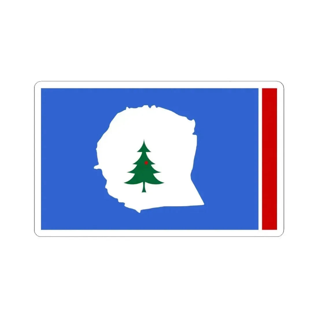 Flag of Warren County Tennessee (United States) STICKER Vinyl Kiss-Cut Decal 6 Inch White - The Sticker Space