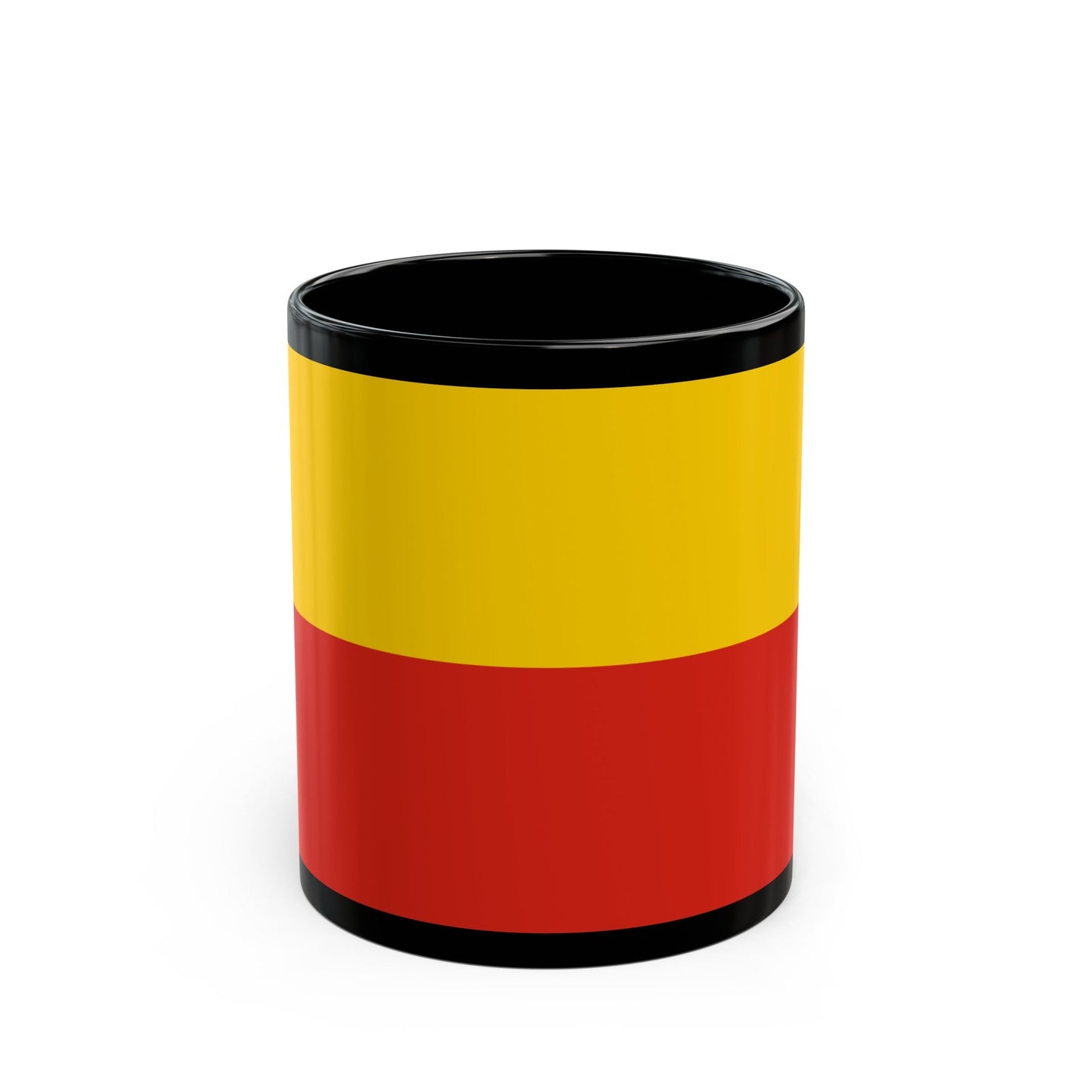 Flag of Warsaw Poland - Black Coffee Mug-11oz-The Sticker Space