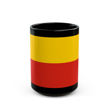 Flag of Warsaw Poland - Black Coffee Mug-15oz-The Sticker Space