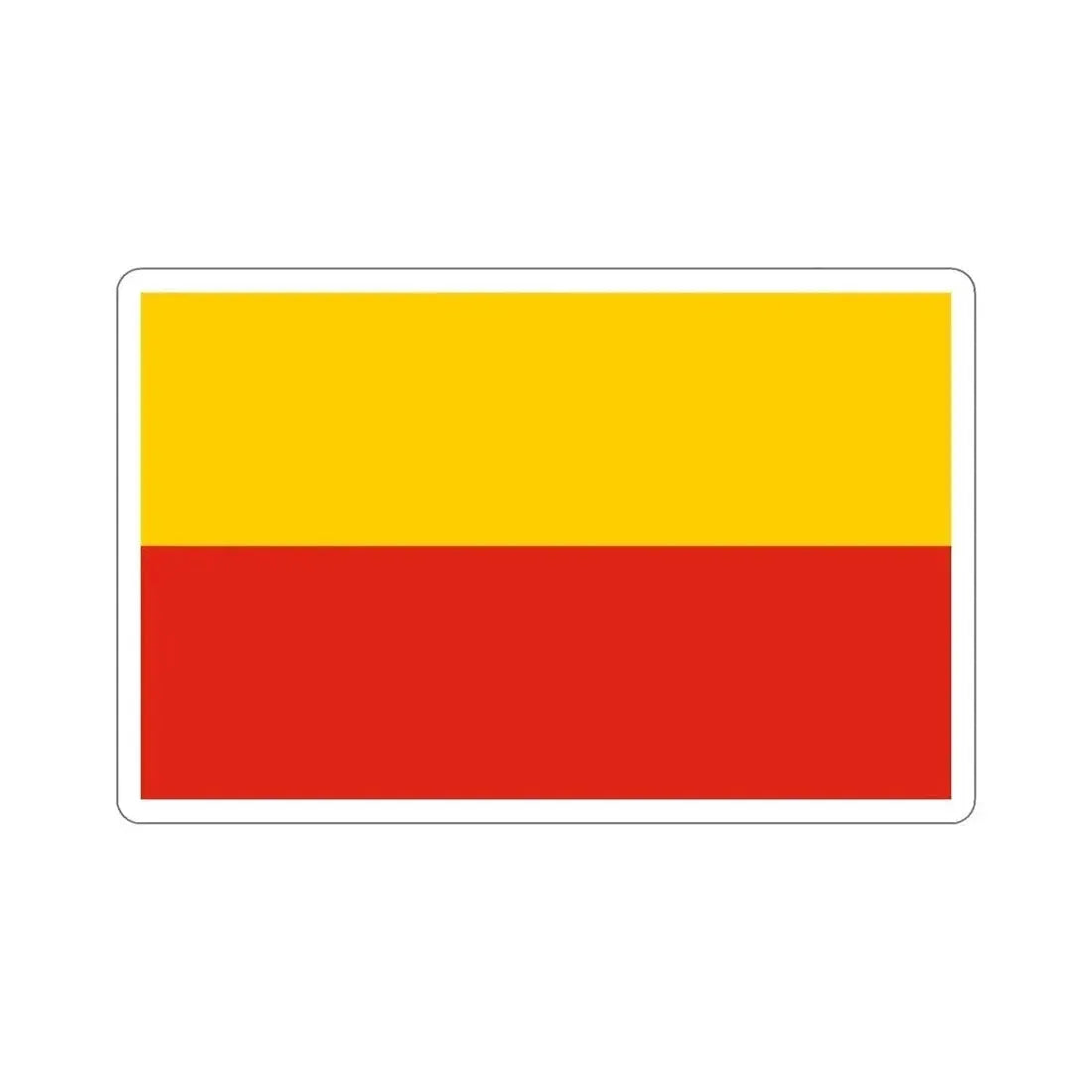 Flag of Warsaw Poland STICKER Vinyl Die-Cut Decal 4 Inch - The Sticker Space