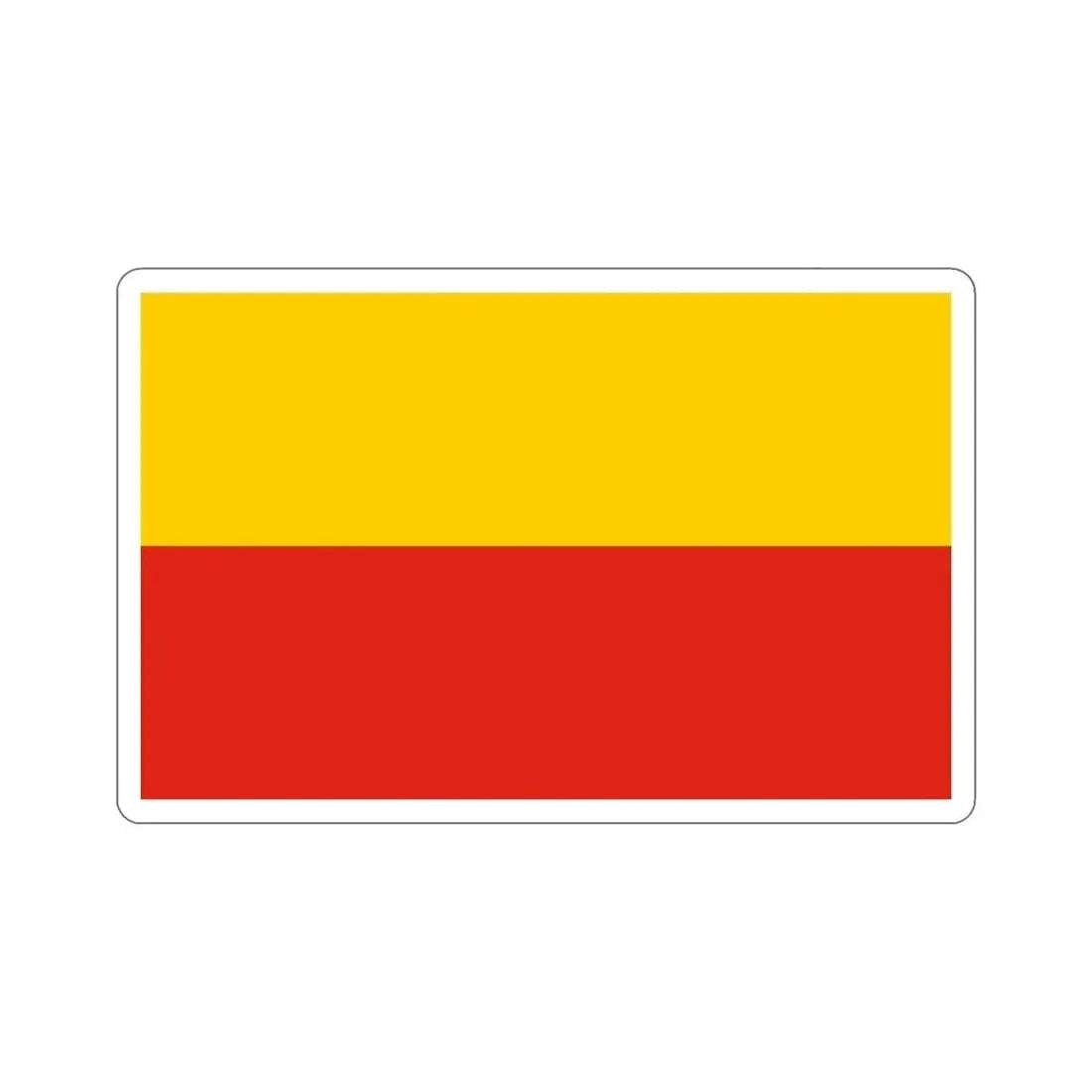 Flag of Warsaw Poland STICKER Vinyl Die-Cut Decal 4 Inch - The Sticker Space