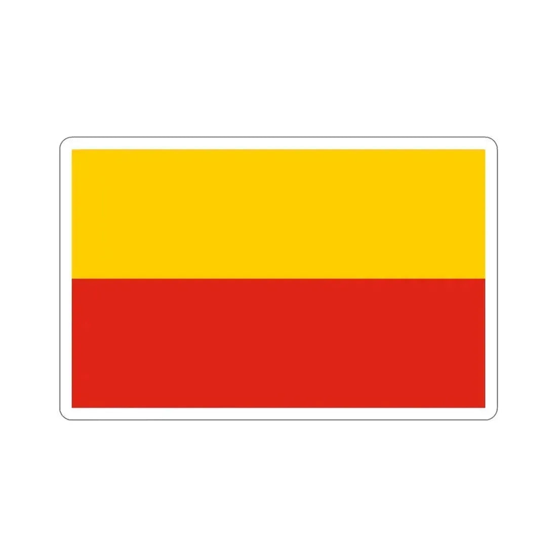 Flag of Warsaw Poland STICKER Vinyl Die-Cut Decal 6 Inch - The Sticker Space