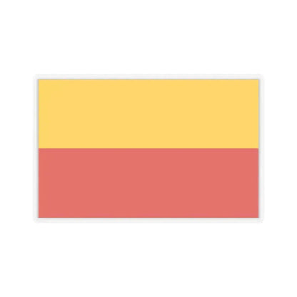 Flag of Warsaw Poland - STICKER Vinyl Kiss-Cut Decal 2 Inch Transparent - The Sticker Space