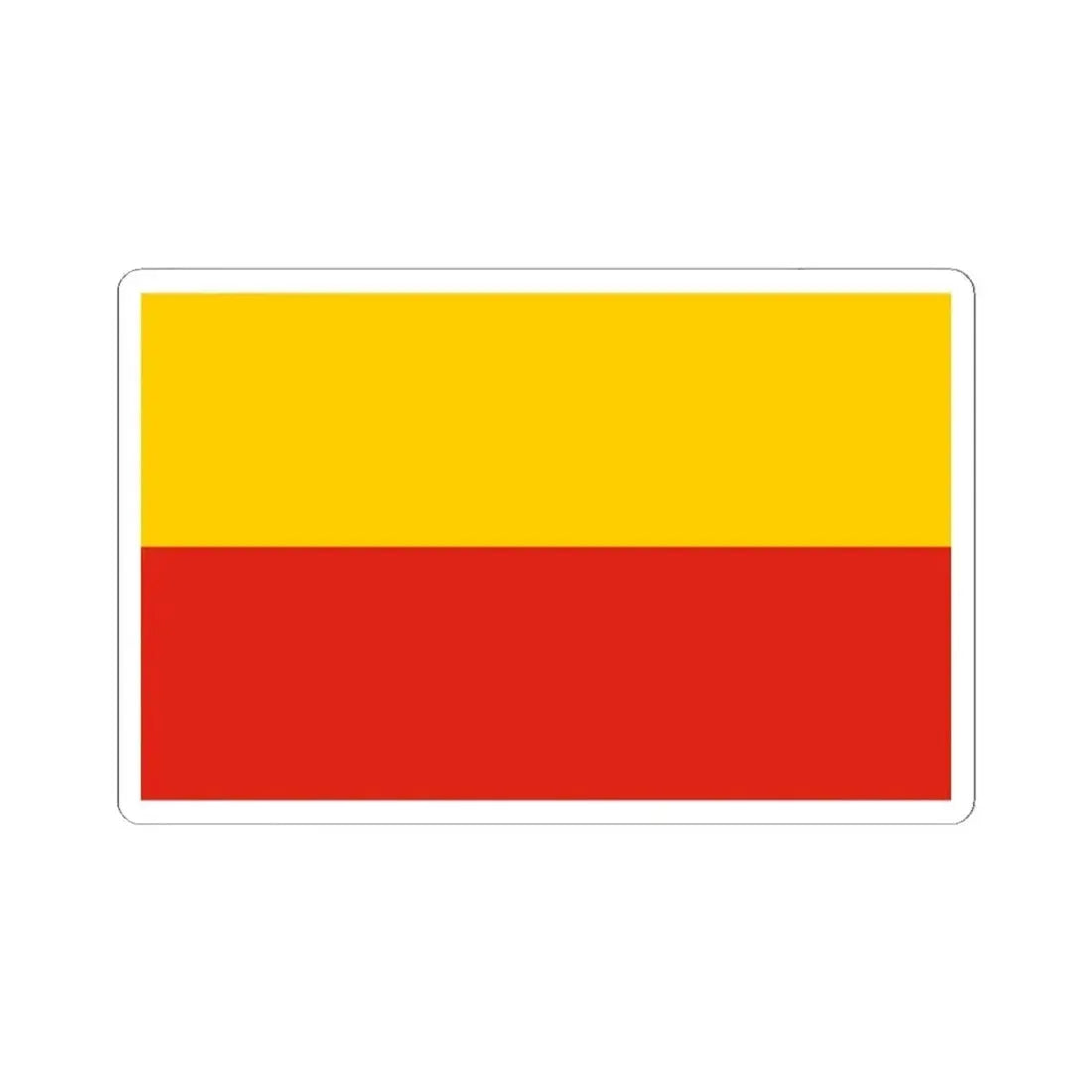 Flag of Warsaw Poland - STICKER Vinyl Kiss-Cut Decal 2 Inch White - The Sticker Space