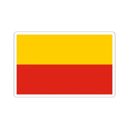 Flag of Warsaw Poland - STICKER Vinyl Kiss-Cut Decal 3 Inch White - The Sticker Space