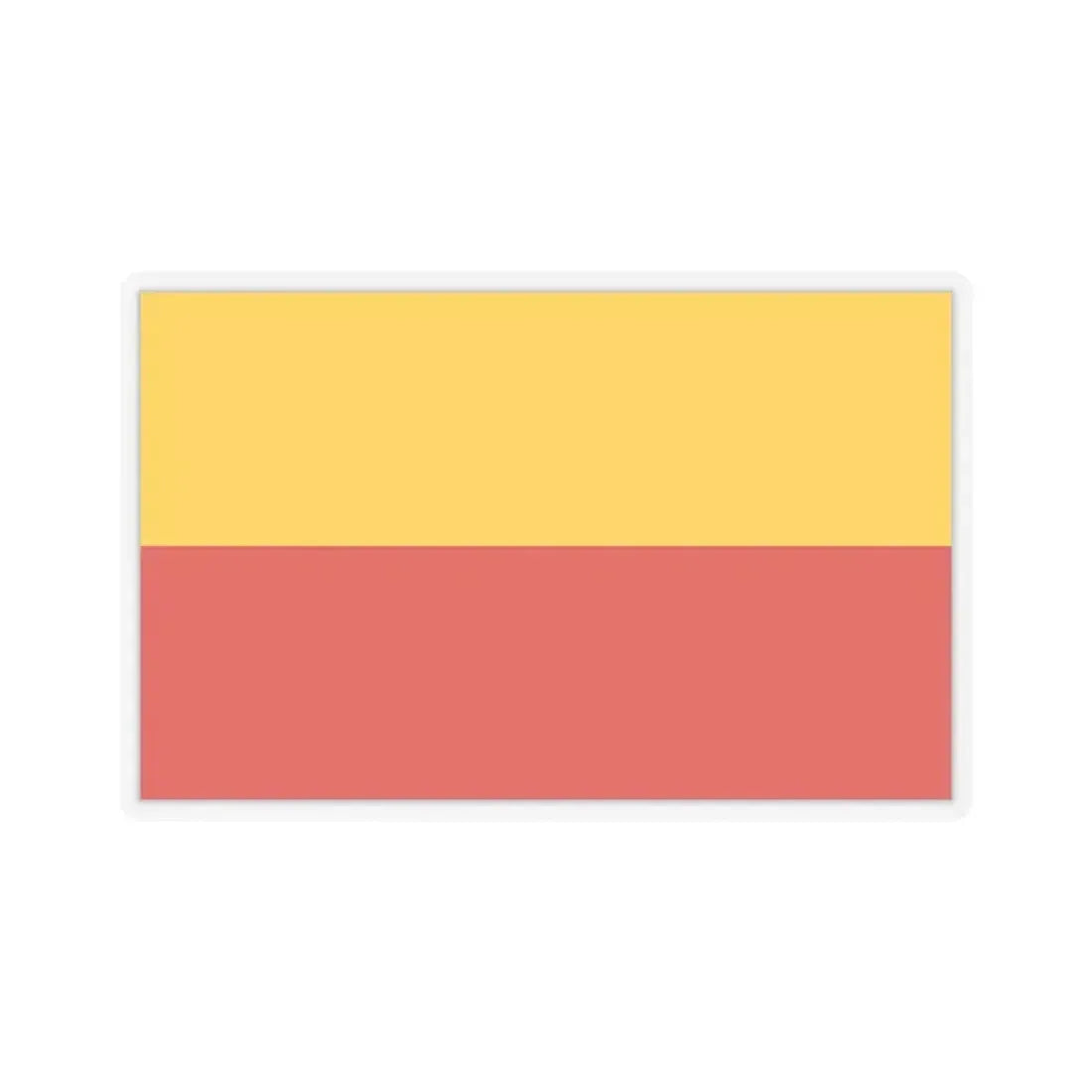 Flag of Warsaw Poland - STICKER Vinyl Kiss-Cut Decal 6 Inch Transparent - The Sticker Space