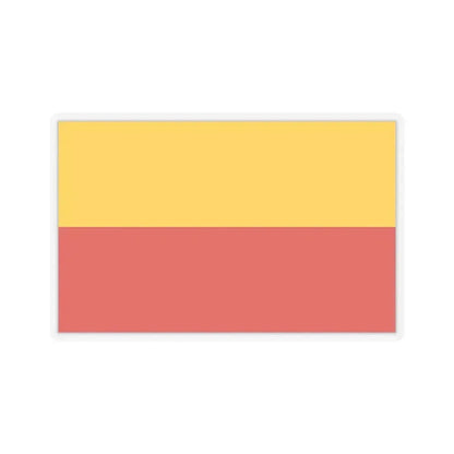 Flag of Warsaw Poland - STICKER Vinyl Kiss-Cut Decal 6 Inch Transparent - The Sticker Space