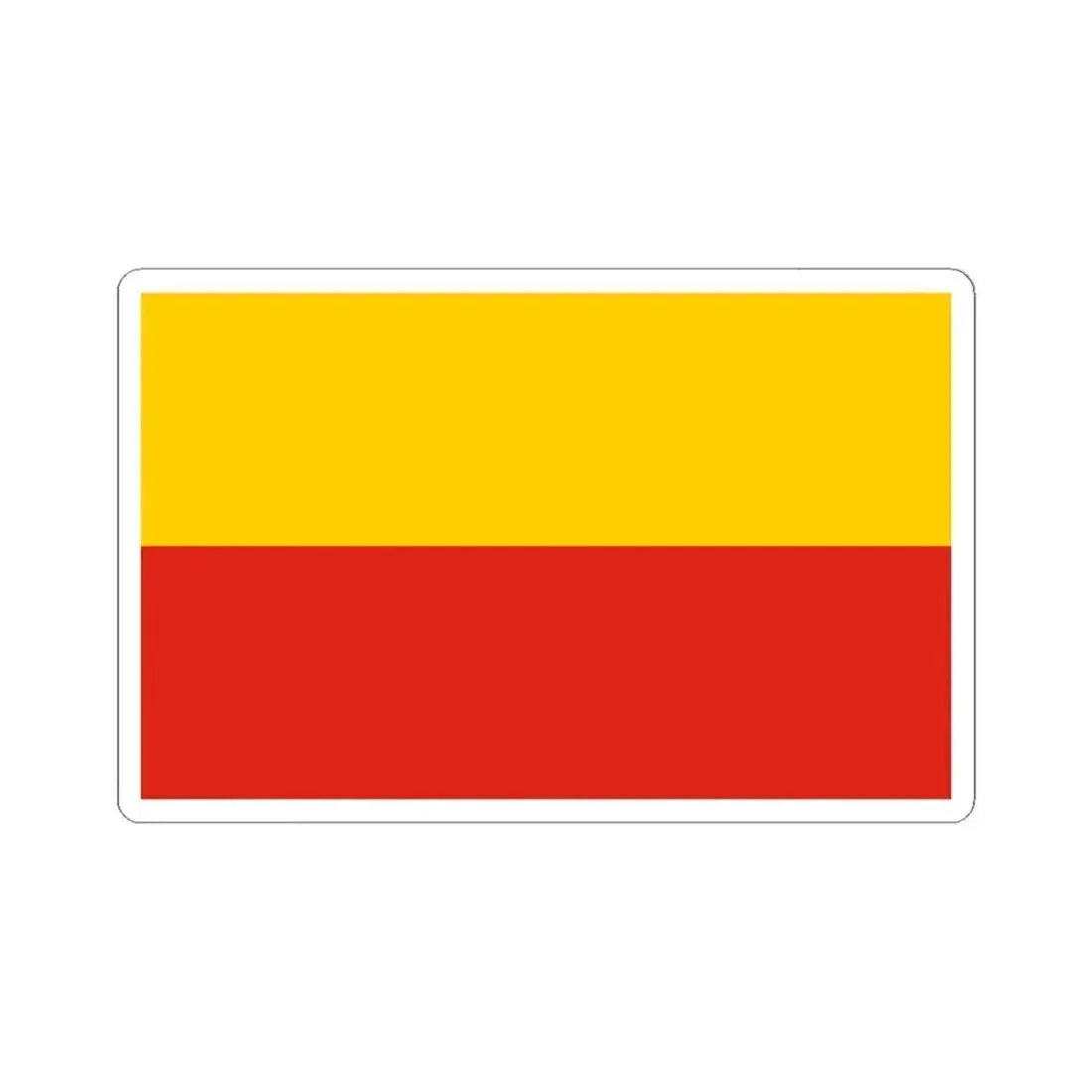 Flag of Warsaw Poland - STICKER Vinyl Kiss-Cut Decal 6 Inch White - The Sticker Space