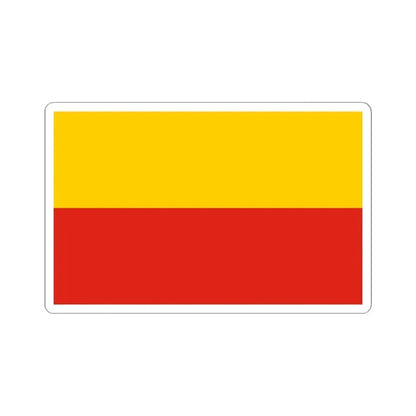 Flag of Warsaw Poland - STICKER Vinyl Kiss-Cut Decal 6 Inch White - The Sticker Space