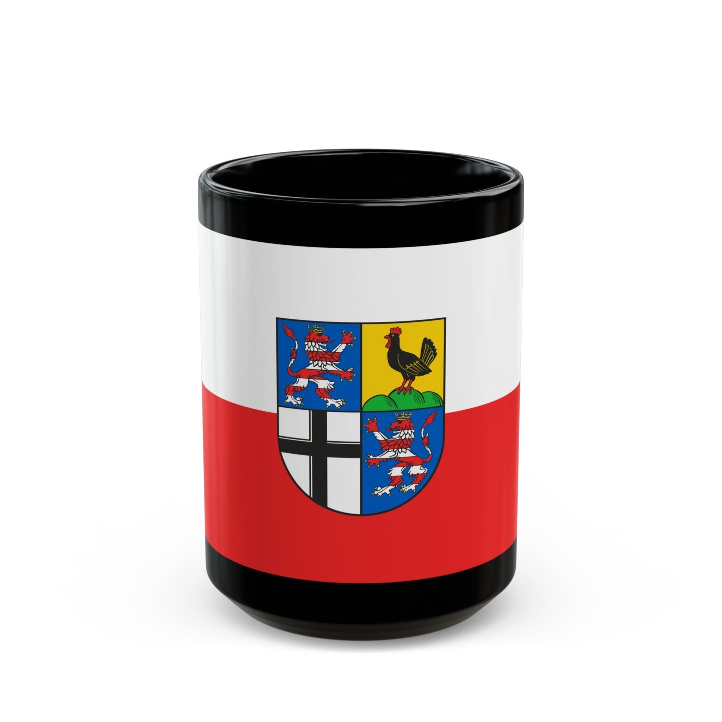 Flag of Wartburgkreis Germany - Black Coffee Mug-15oz-The Sticker Space