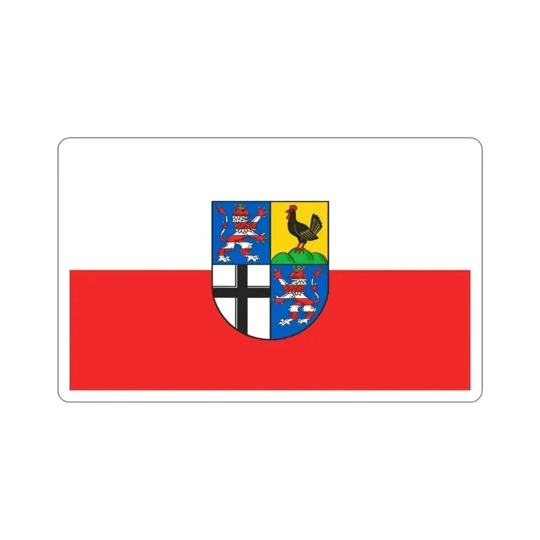 Flag of Wartburgkreis Germany STICKER Vinyl Die-Cut Decal 3 Inch - The Sticker Space