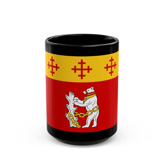 Flag of Warwickshire UK - Black Coffee Mug-15oz-The Sticker Space