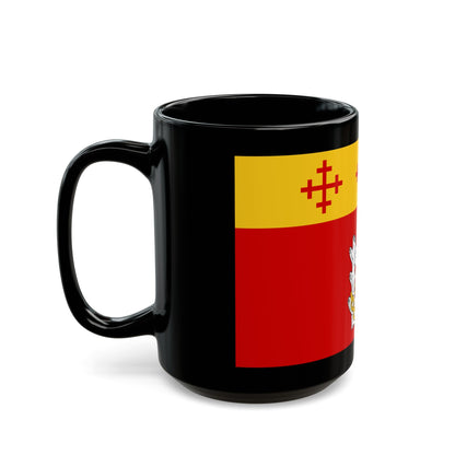 Flag of Warwickshire UK - Black Coffee Mug-The Sticker Space