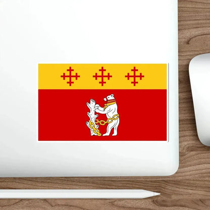 Flag of Warwickshire UK STICKER Vinyl Die-Cut Decal - The Sticker Space