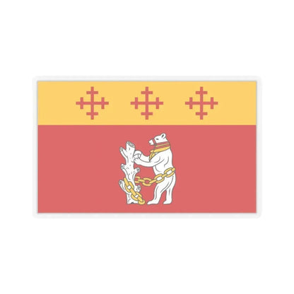 Flag of Warwickshire UK - STICKER Vinyl Kiss-Cut Decal 2 Inch Transparent - The Sticker Space
