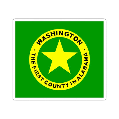 Flag of Washington County Alabama STICKER Vinyl Die-Cut Decal-3 Inch-The Sticker Space