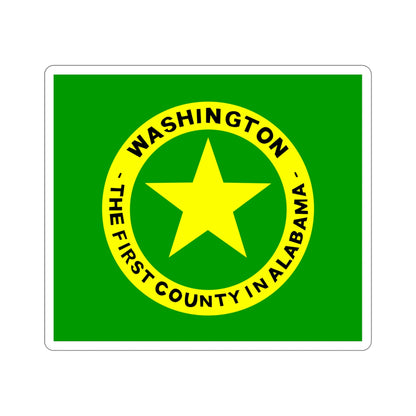 Flag of Washington County Alabama STICKER Vinyl Die-Cut Decal-5 Inch-The Sticker Space