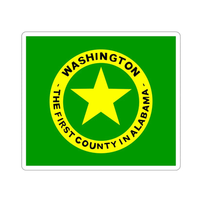 Flag of Washington County Alabama STICKER Vinyl Die-Cut Decal-6 Inch-The Sticker Space