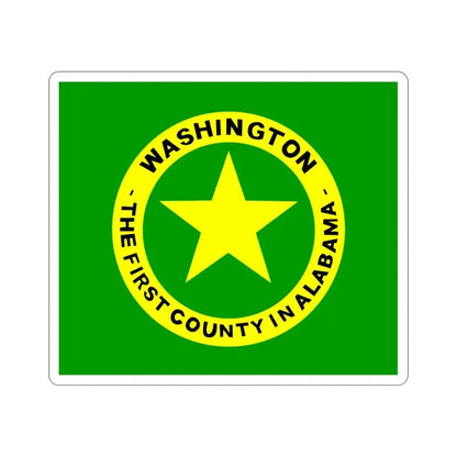 Flag of Washington County Alabama STICKER Vinyl Die-Cut Decal - The Sticker Space