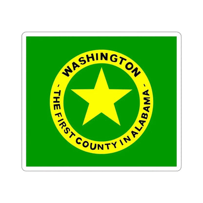 Flag of Washington County Alabama STICKER Vinyl Die-Cut Decal - The Sticker Space