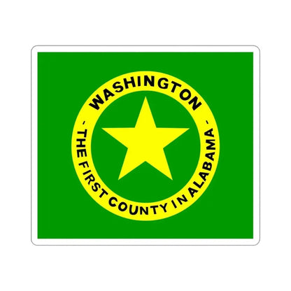 Flag of Washington County Alabama STICKER Vinyl Die-Cut Decal - The Sticker Space