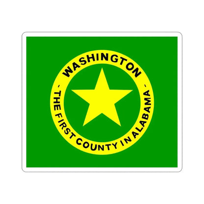 Flag of Washington County Alabama STICKER Vinyl Die-Cut Decal - The Sticker Space