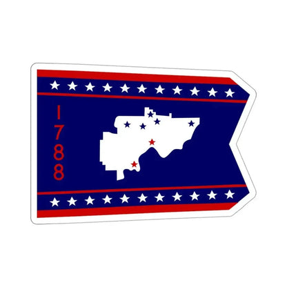 Flag of Washington County Ohio STICKER Vinyl Die-Cut Decal - The Sticker Space