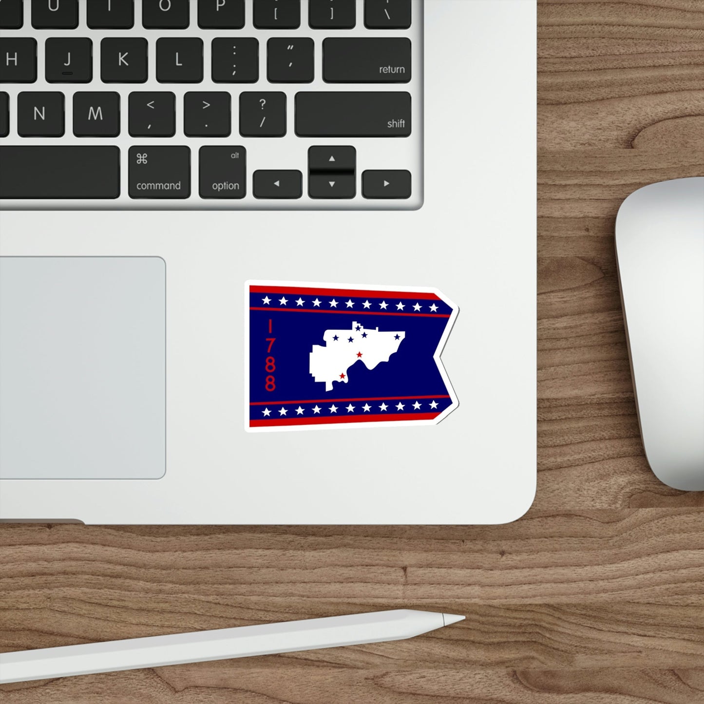 Flag of Washington County Ohio STICKER Vinyl Die-Cut Decal-The Sticker Space