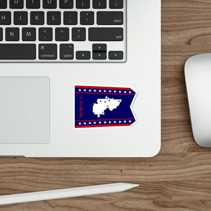 Flag of Washington County Ohio STICKER Vinyl Die-Cut Decal-The Sticker Space