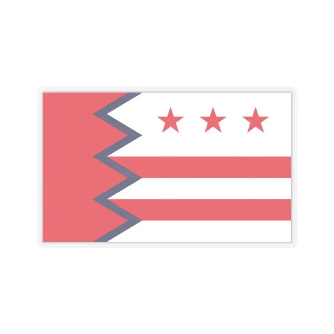 Flag of Washington, Maine - STICKER Vinyl Kiss-Cut Decal 2 Inch Transparent - The Sticker Space