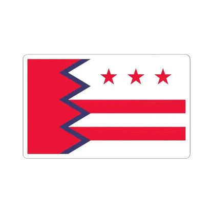 Flag of Washington, Maine - STICKER Vinyl Kiss-Cut Decal 6 Inch White - The Sticker Space