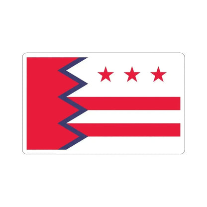 Flag of Washington Maine (United States) STICKER Vinyl Kiss-Cut Decal 3 Inch White - The Sticker Space