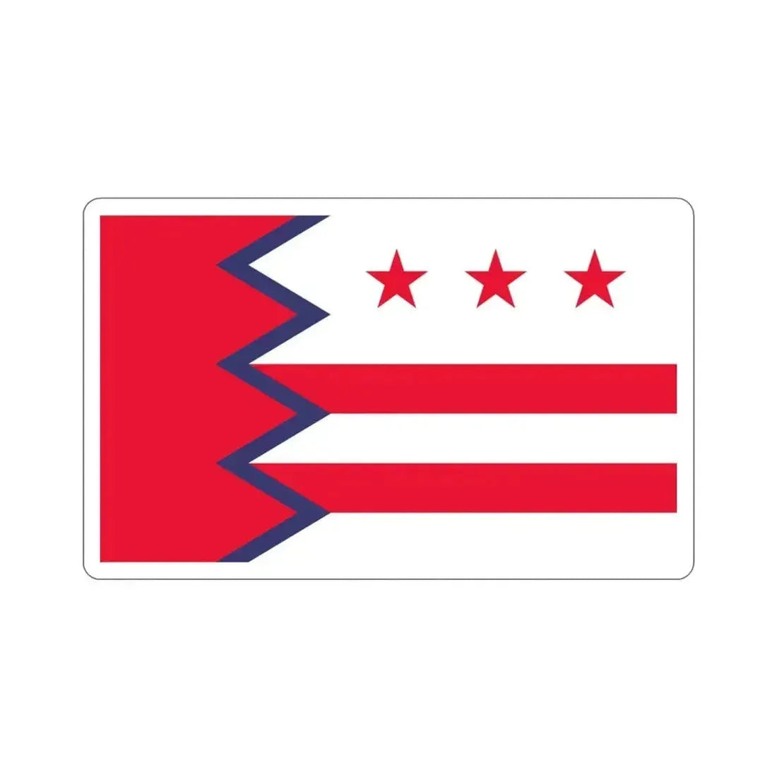 Flag of Washington Maine USA STICKER Vinyl Die-Cut Decal 3 Inch - The Sticker Space