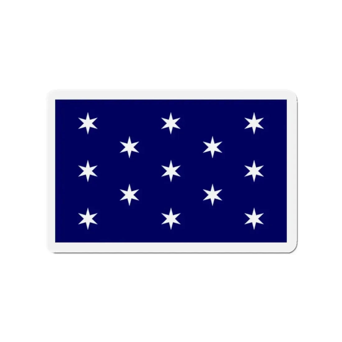 Flag of Washington New York - Refrigerator Magnet 2 Inch - The Sticker Space