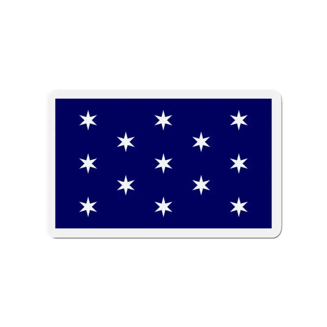 Flag of Washington New York - Refrigerator Magnet 3 Inch - The Sticker Space