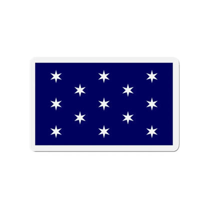 Flag of Washington New York - Refrigerator Magnet 3 Inch - The Sticker Space