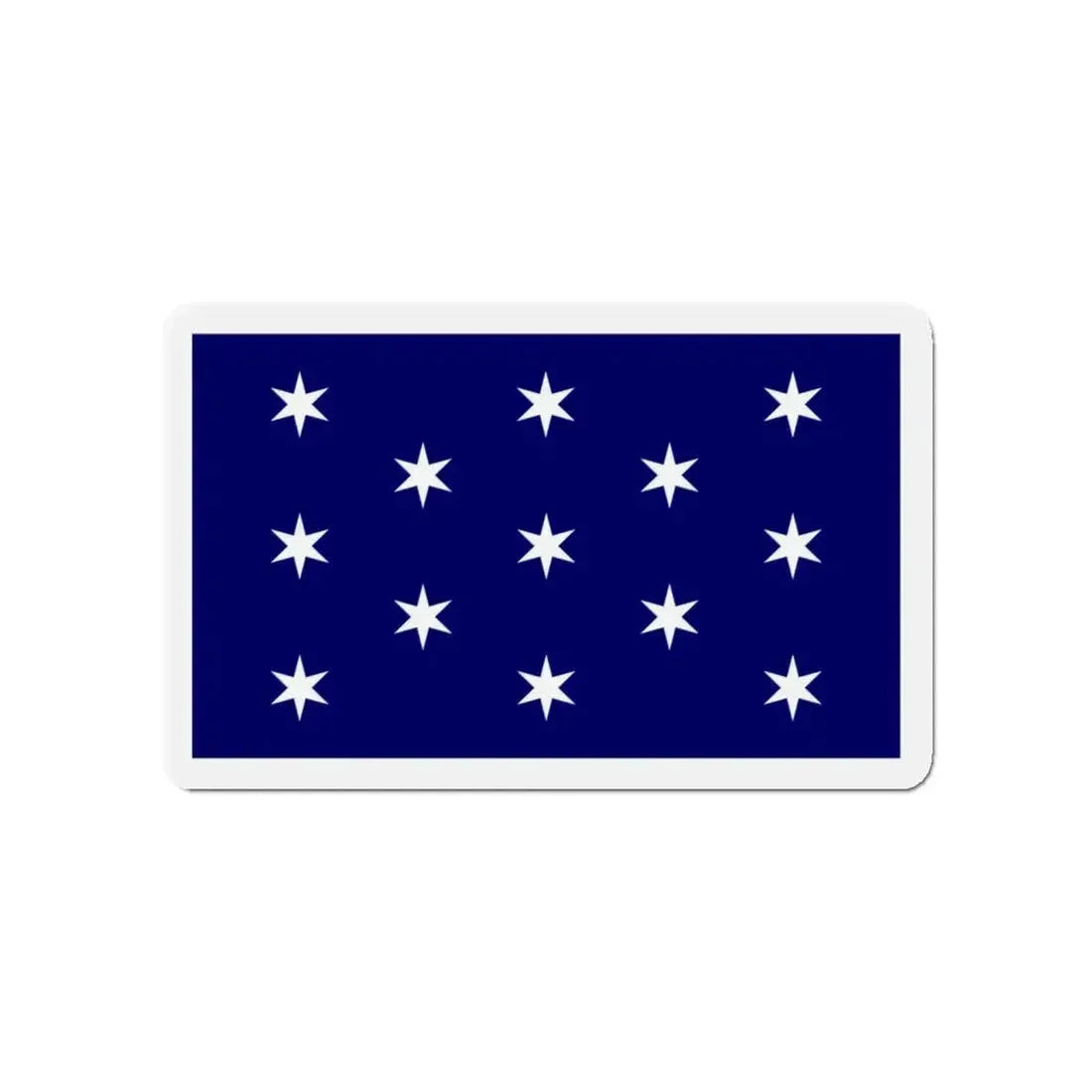 Flag of Washington New York - Refrigerator Magnet 4 Inch - The Sticker Space