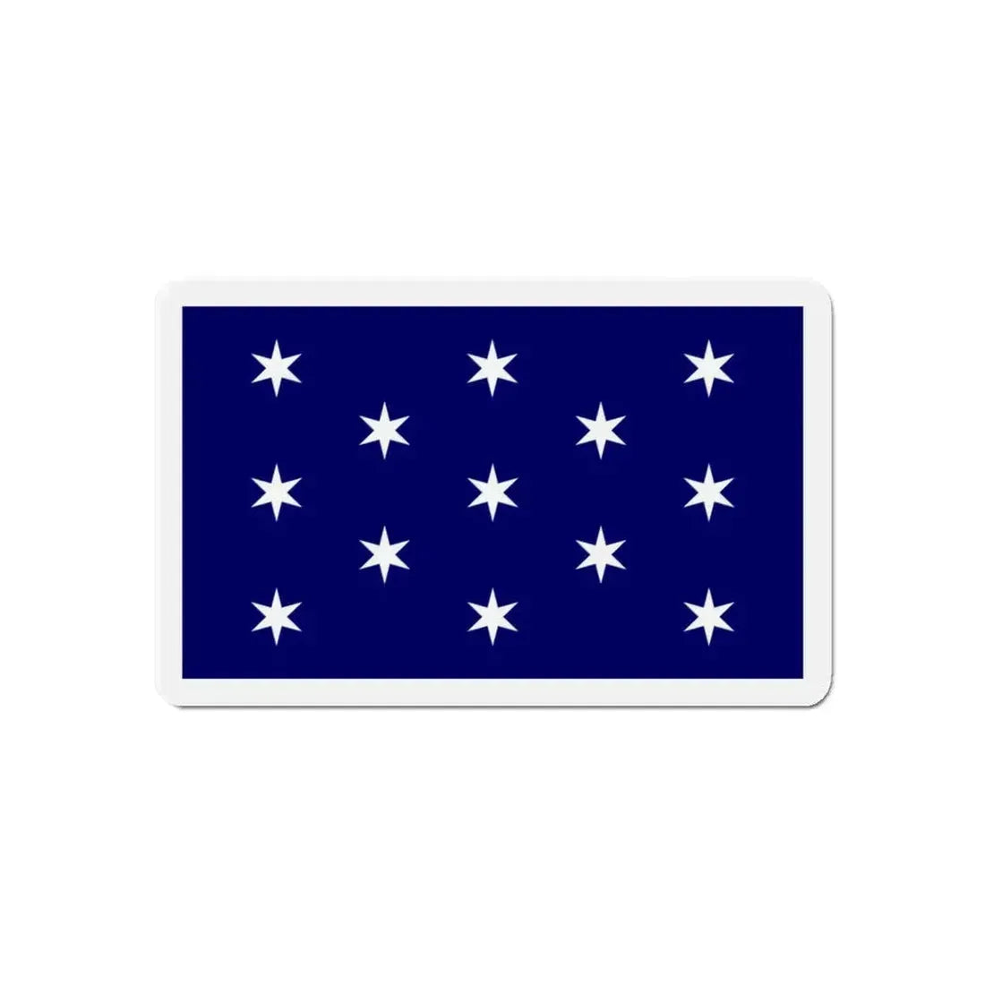 Flag of Washington New York - Refrigerator Magnet 6 Inch - The Sticker Space