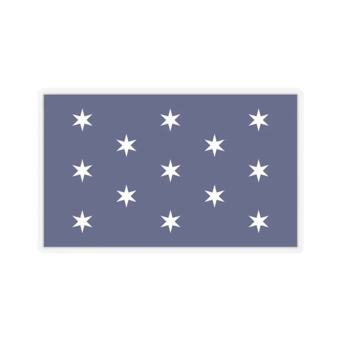 Flag of Washington, New York - STICKER Vinyl Kiss-Cut Decal 2 Inch Transparent - The Sticker Space