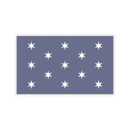 Flag of Washington, New York - STICKER Vinyl Kiss-Cut Decal 2 Inch Transparent - The Sticker Space